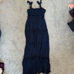 Altar’d State Navy Tiered Maxi Dress